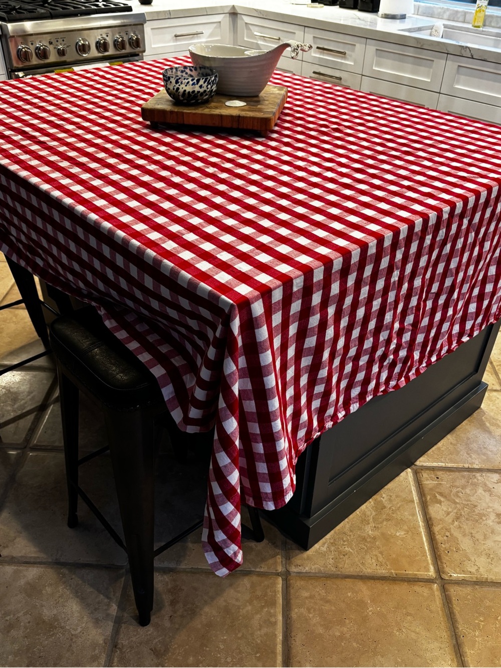Red and White Checkered Tablecloth - Classic Picnic Style.    Sur La Table.